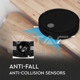 Aspirator robot cu telecomanda culoare negru