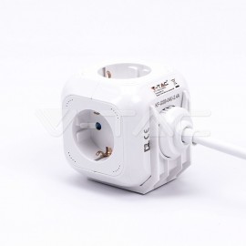 Priză 4 Circuite și Mufă USB Cubică 3G 1.55mm x 1.4m