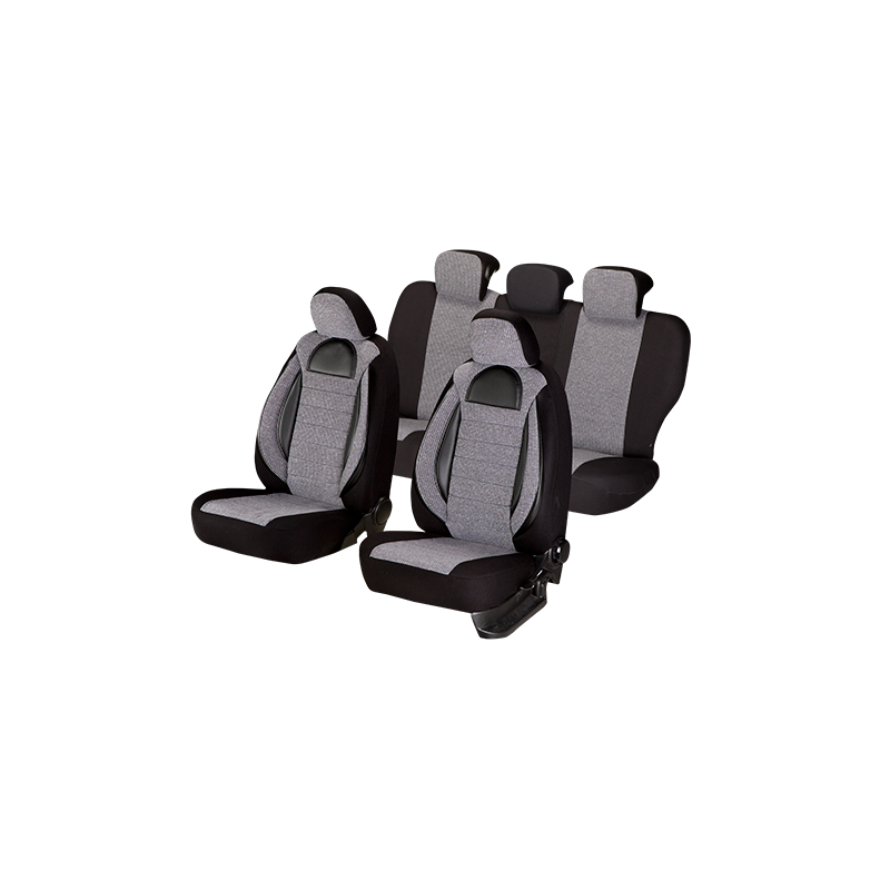 Set huse scaun racing gri-negru Set huse scaun racing gri-negru