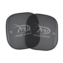 Parasolar lateral negru cu ventuza set 2 bucati