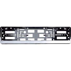 Suport numar inmatriculare cromat premium set 2 bucati