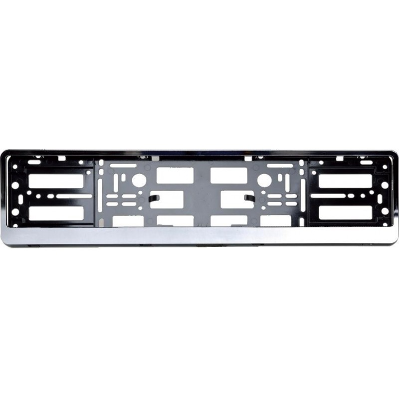 Suport numar inmatriculare cromat premium set 2 bucati