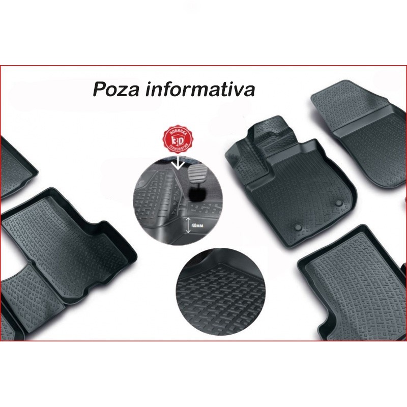 Covoare cauciuc stil tavita Ford Transit VIII dupa 2014